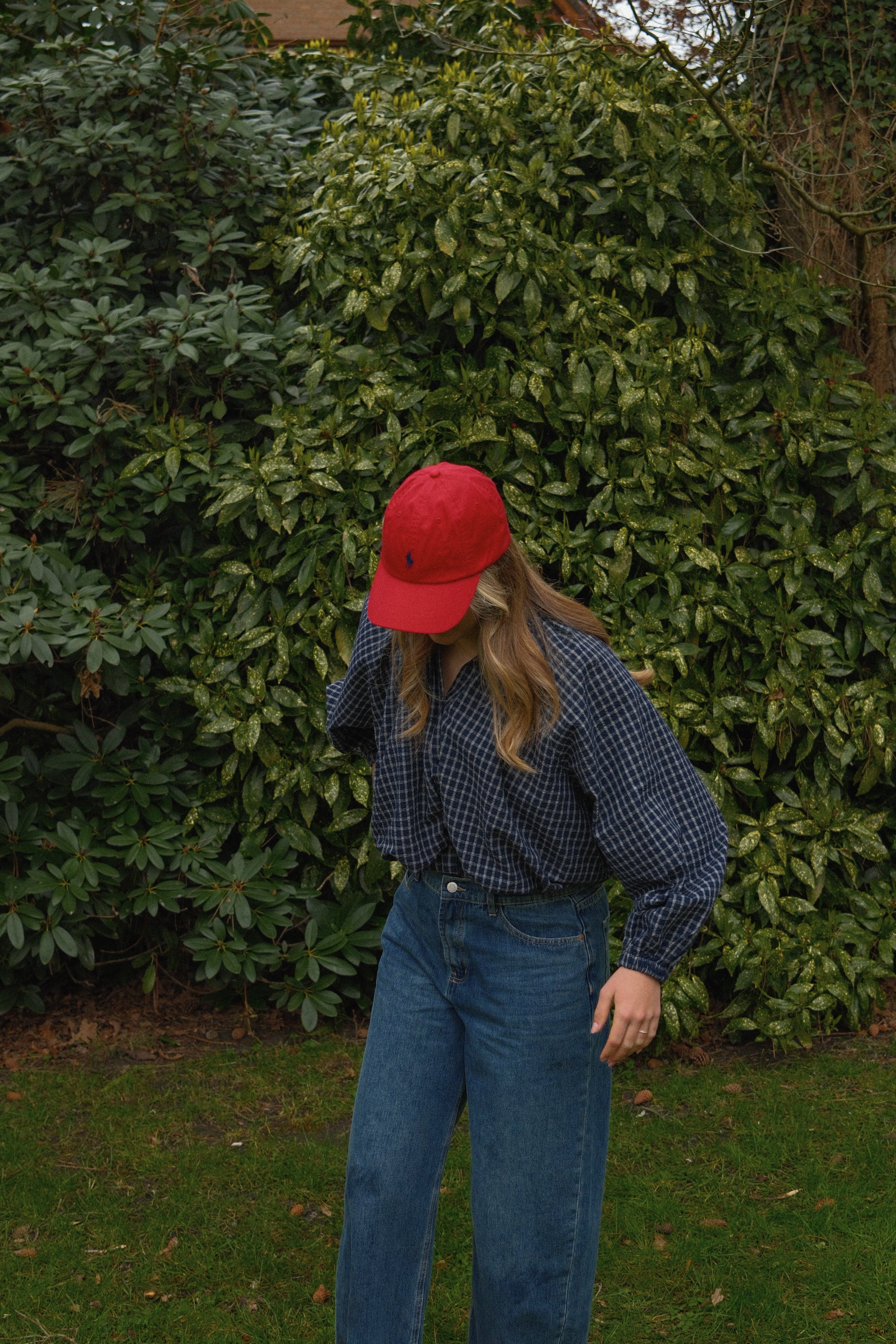 AMÉLIE CHECKED BLOUSE NAVY - Image 7