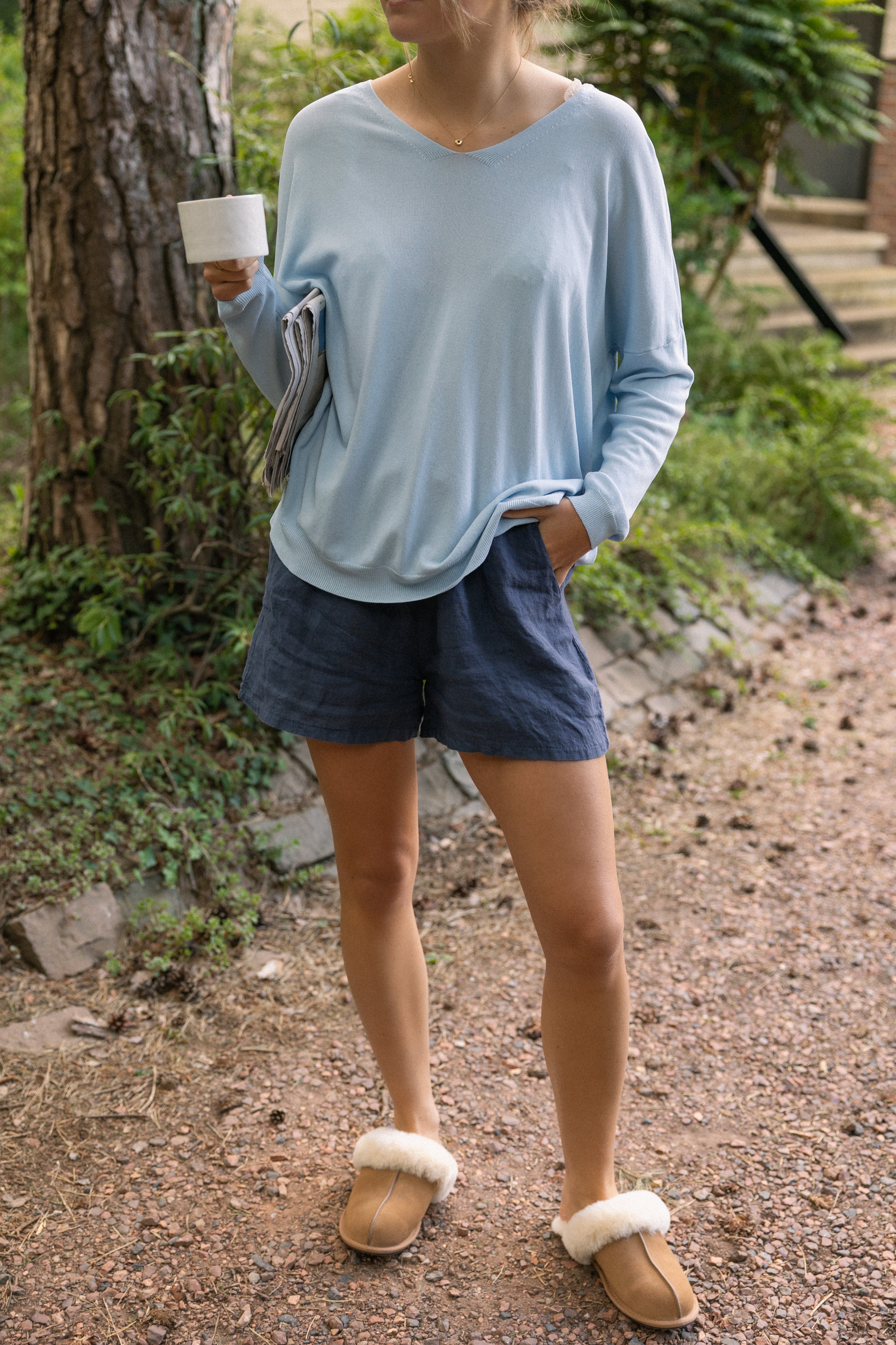 BASIC VNECK PULL BABY BLUE - Image 3