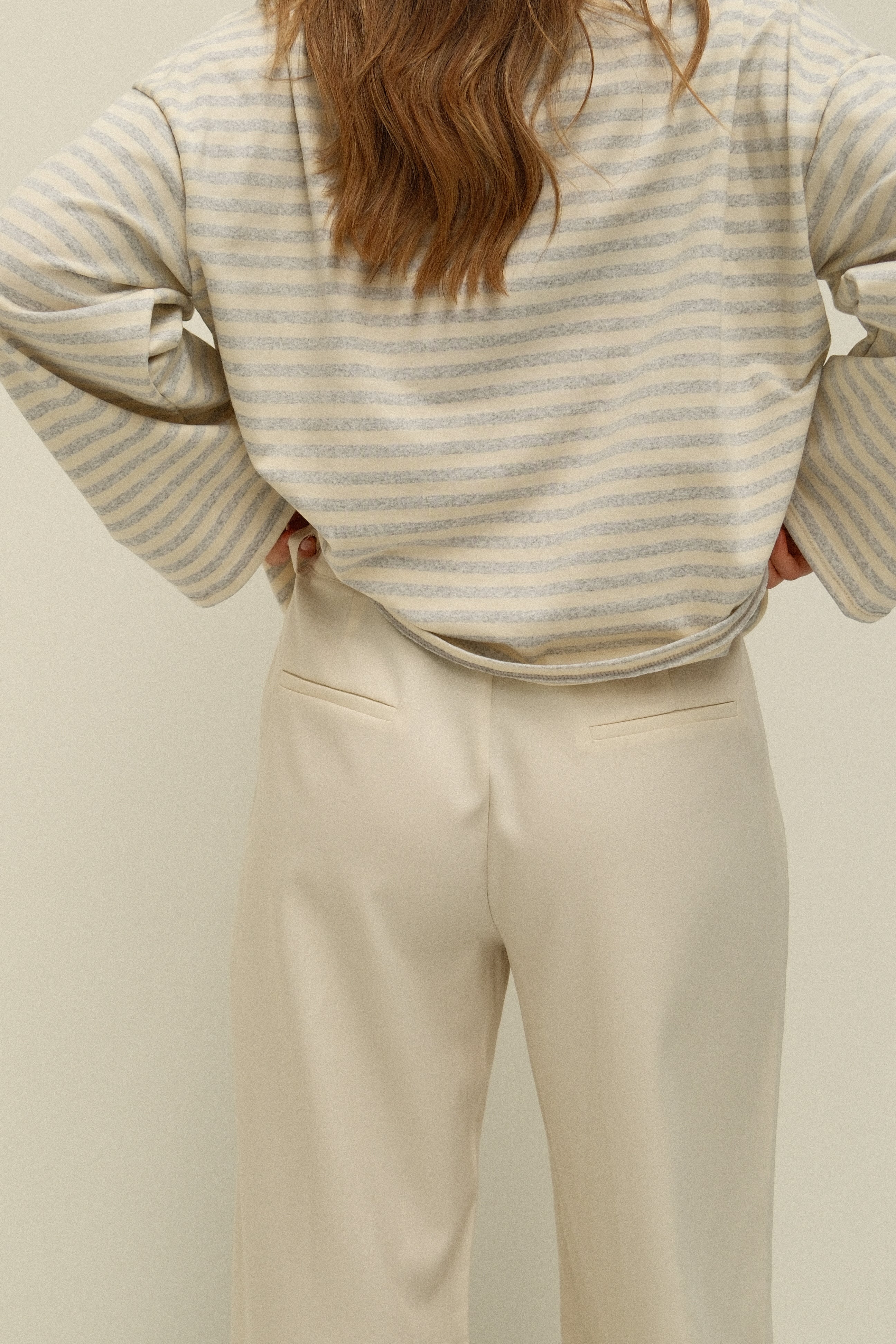 COTTON STRIPED SAMMY TEE GREY - Image 7