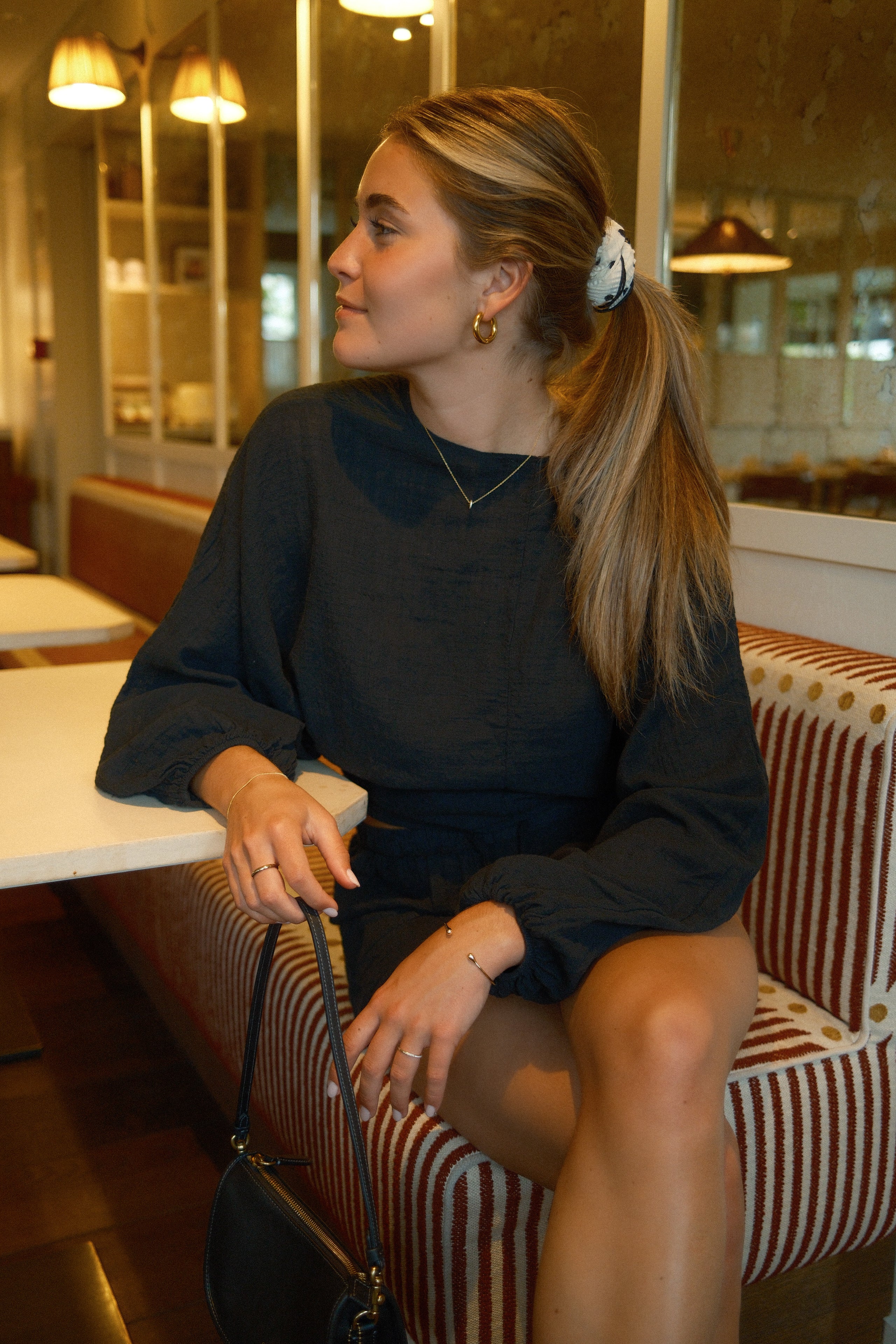 PRE-ORDER: COTTON WRAP TOP BLACK - Image 4