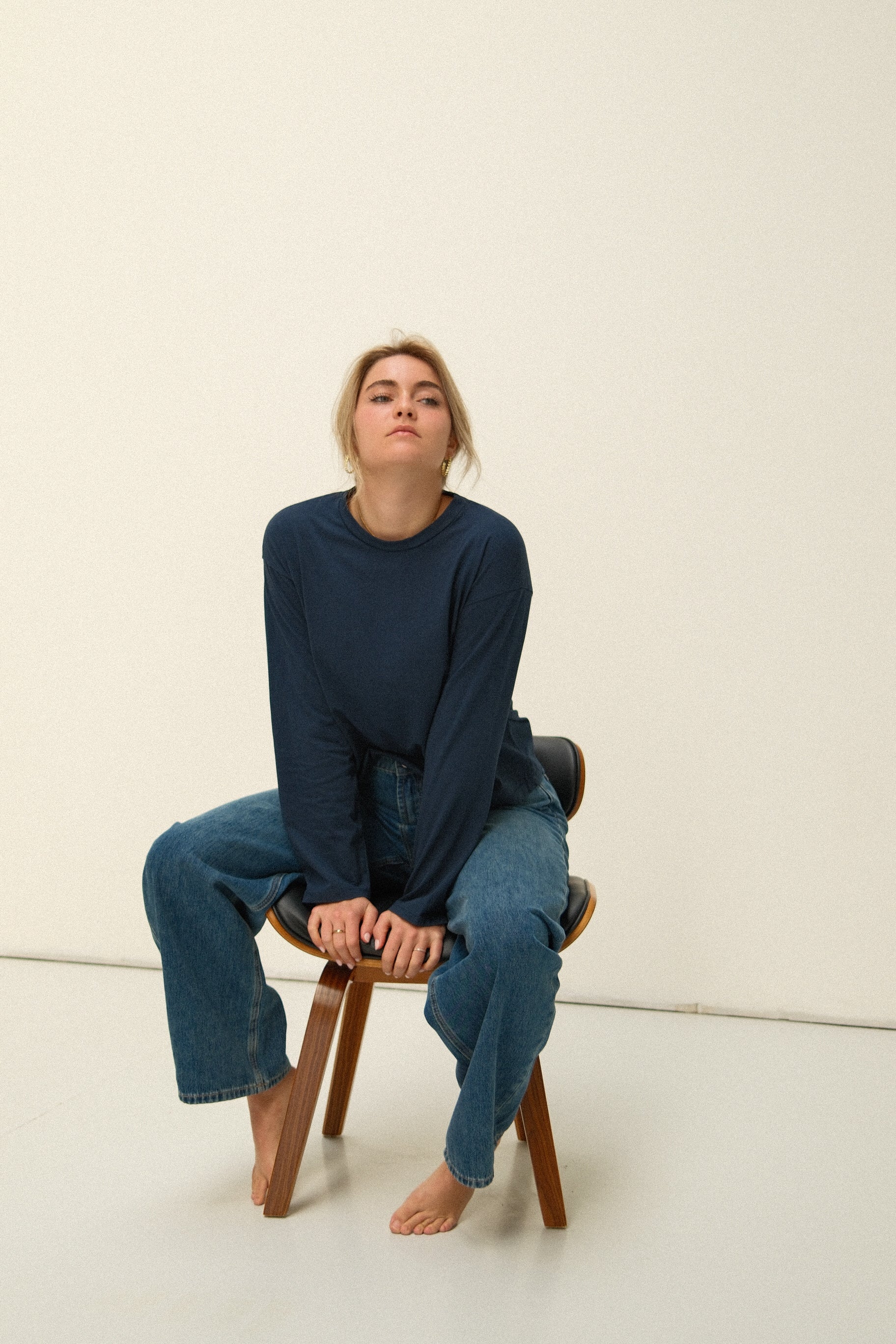 ESSENTIAL LONGSLEEVE NAVY - Image 5