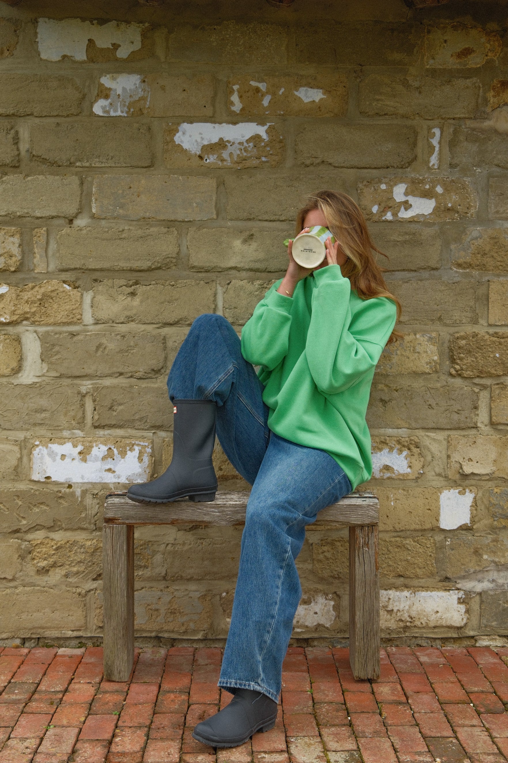 ESSENTIAL OVERSIZED SWEATER MINT GREEN - Image 3