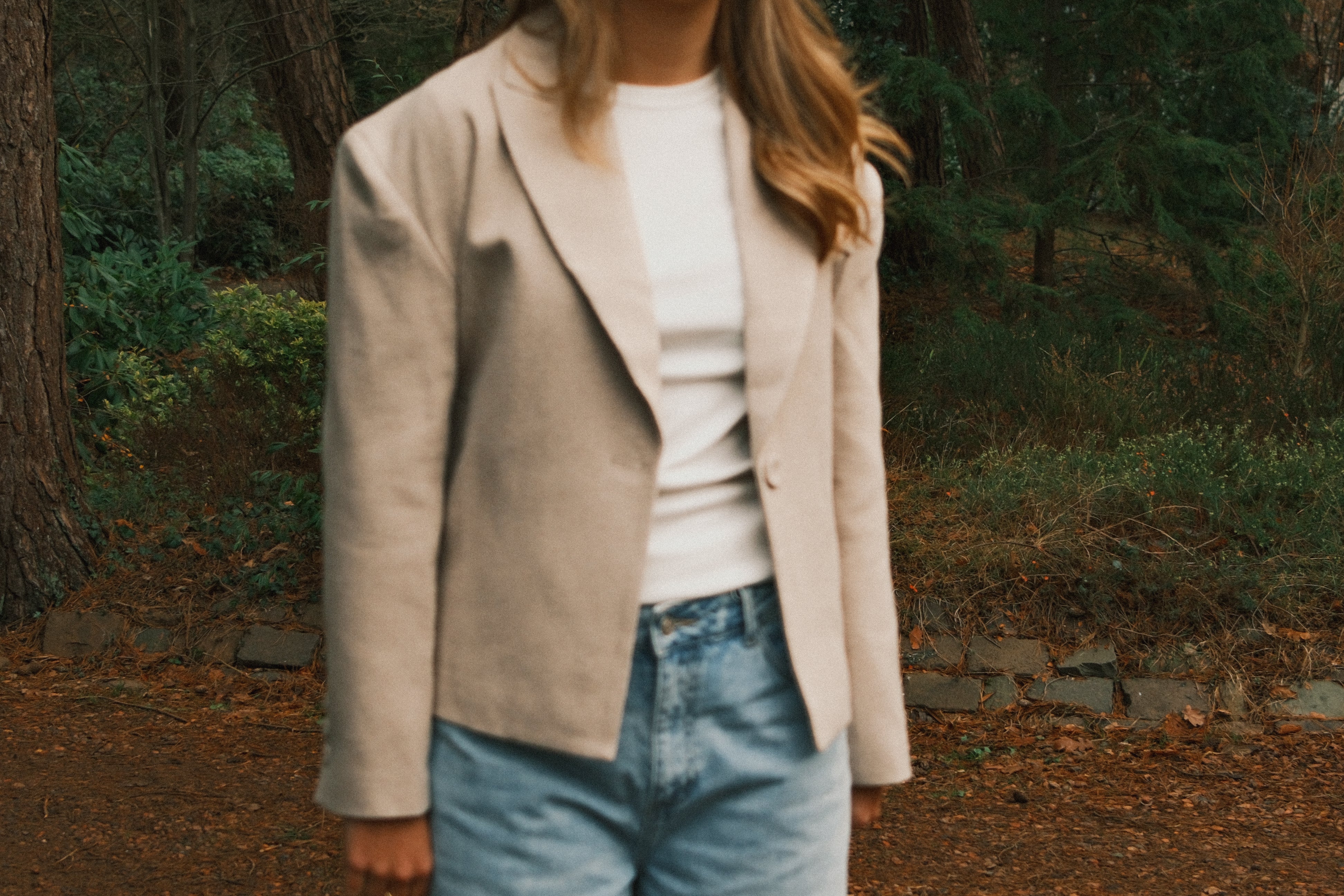 HERRINGBONE BELTED JACKET BEIGE - Image 16