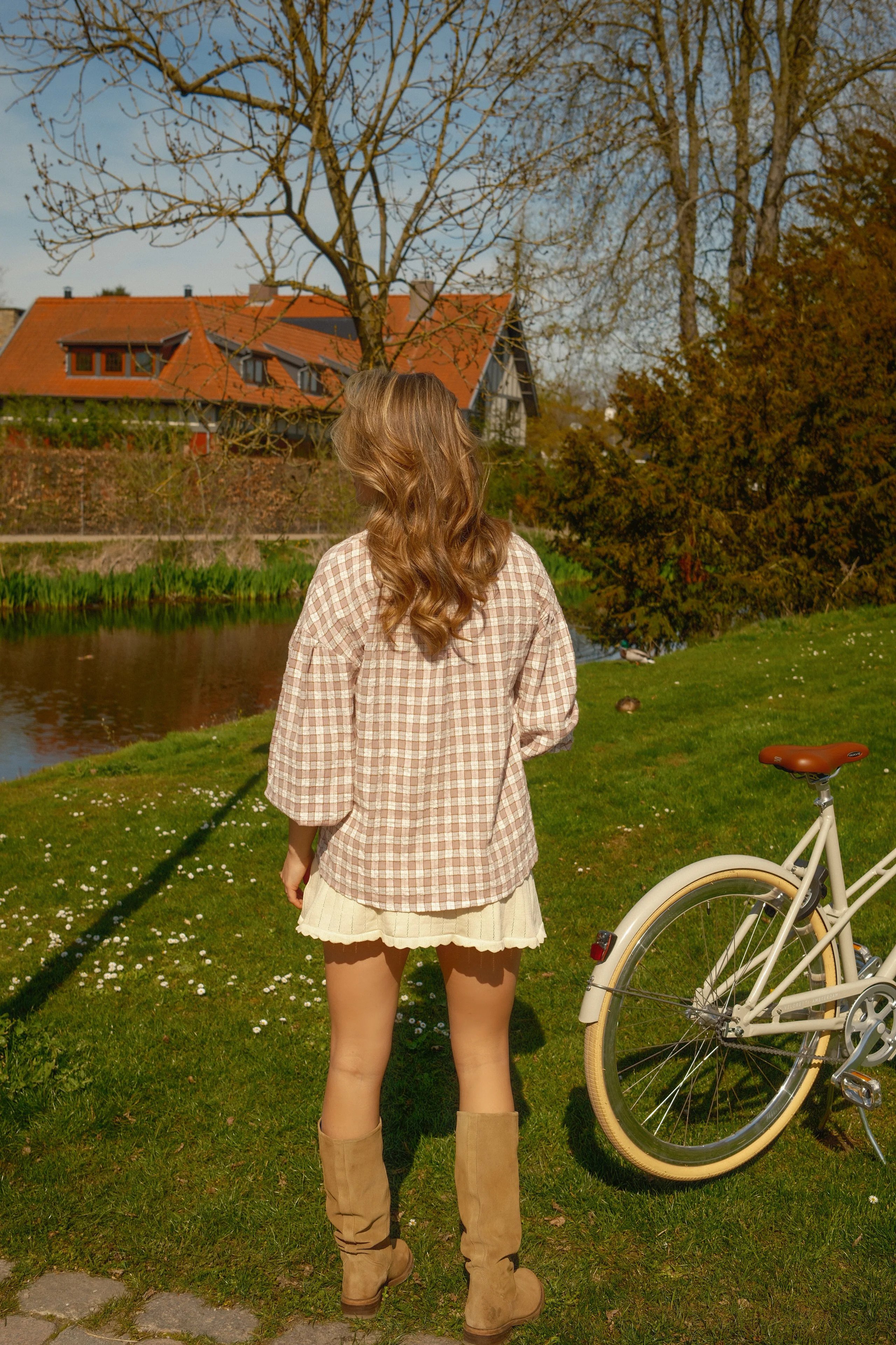 LAUREN CHECKED SHIRT OLD PINK - Image 4