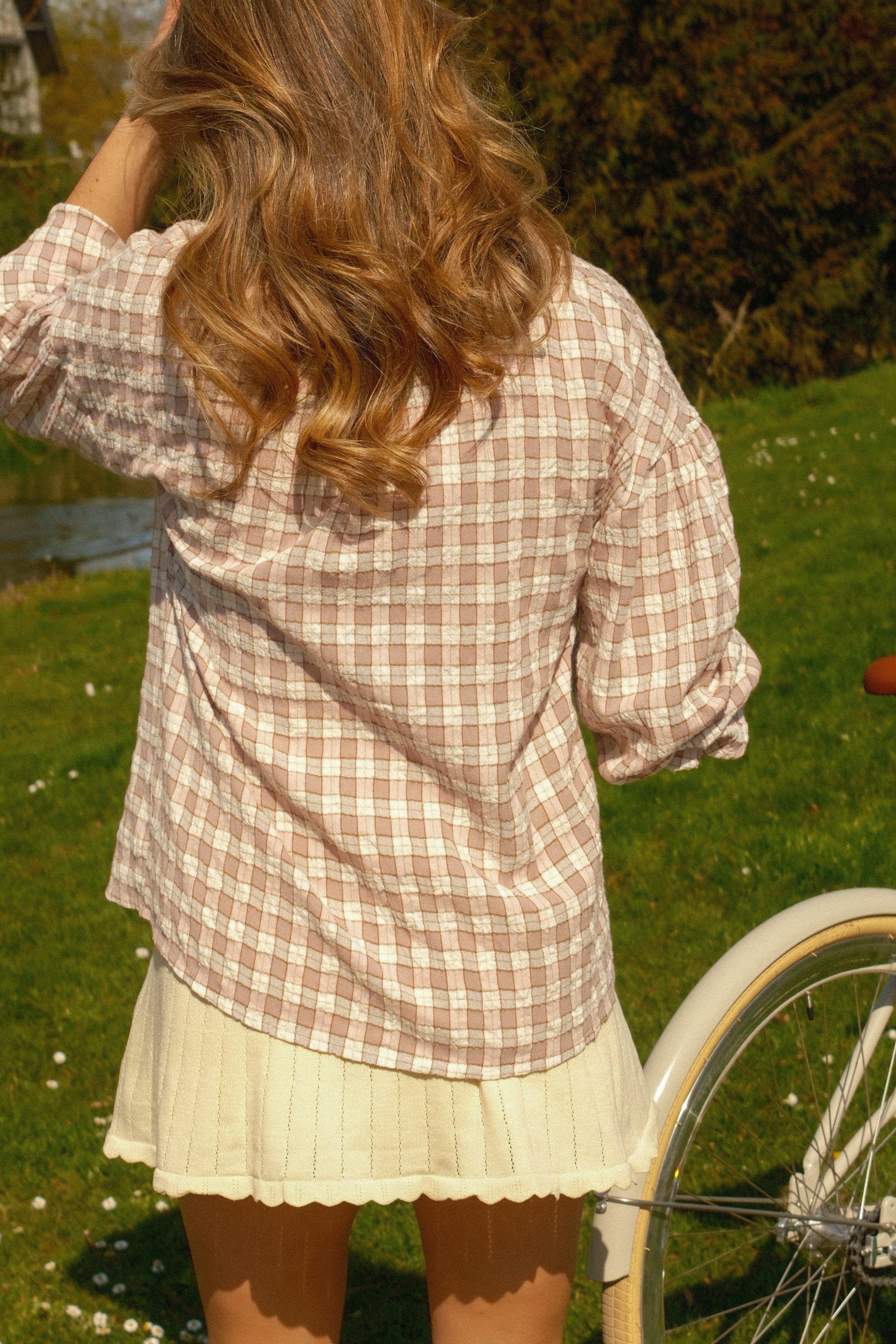 LAUREN CHECKED SHIRT OLD PINK - Image 7