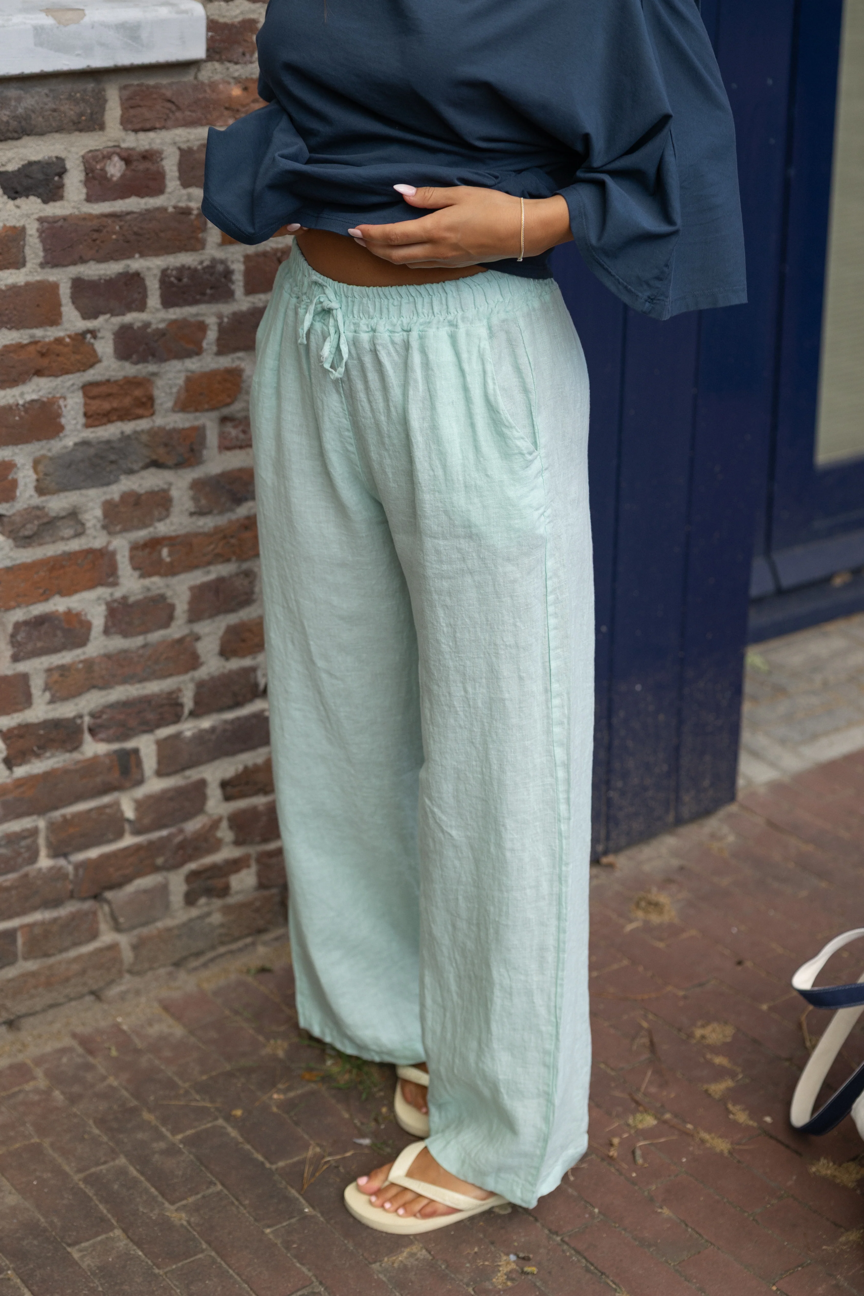 LINNEN RAE PANTS LIGHTGREEN - Image 6