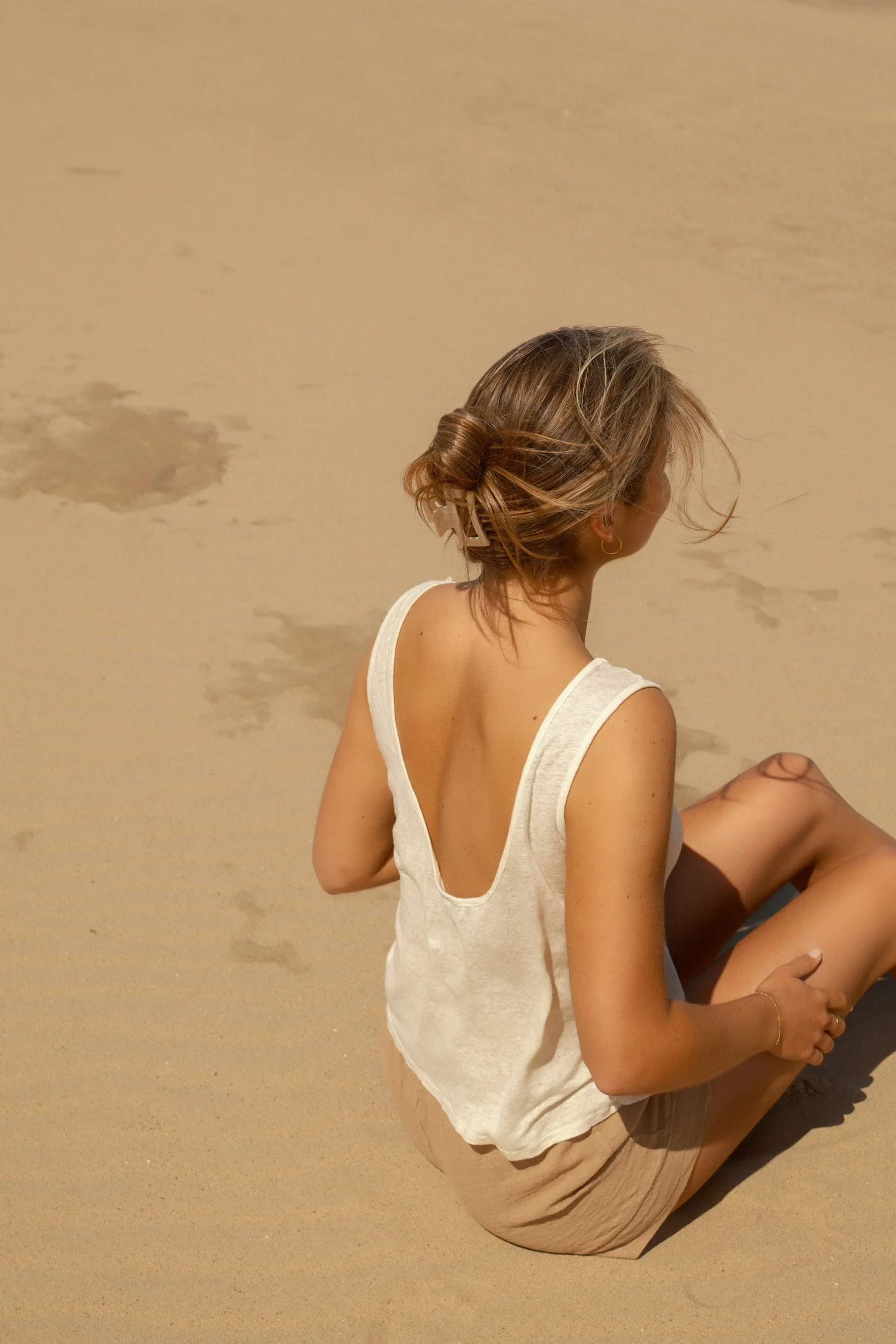 LINNEN TANKTOP ECRU - Image 5