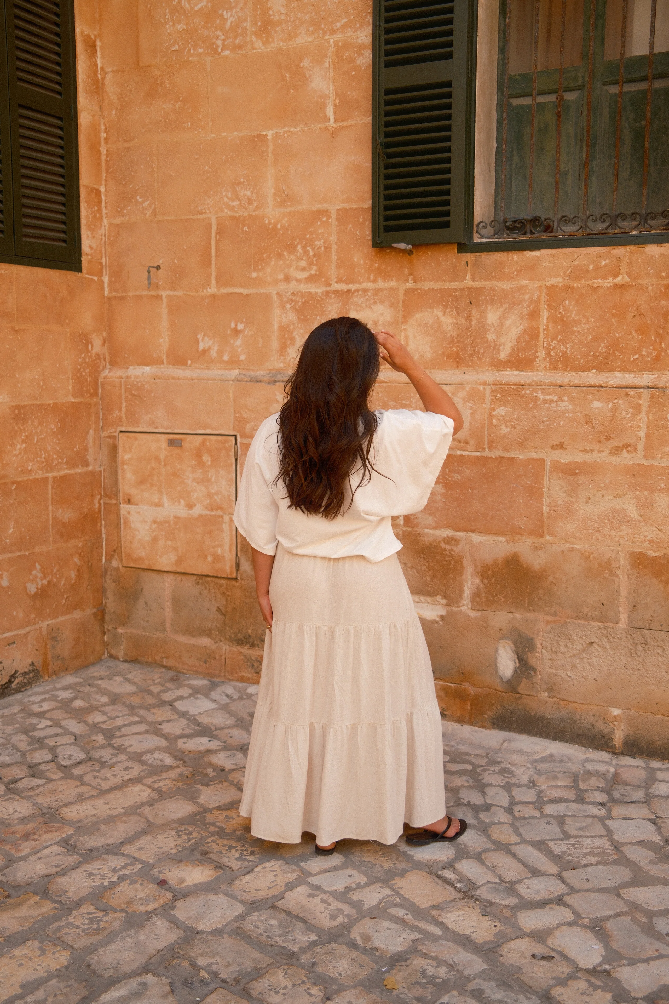 MEGGY MAXI SKIRT OFF-WHITE - Image 3