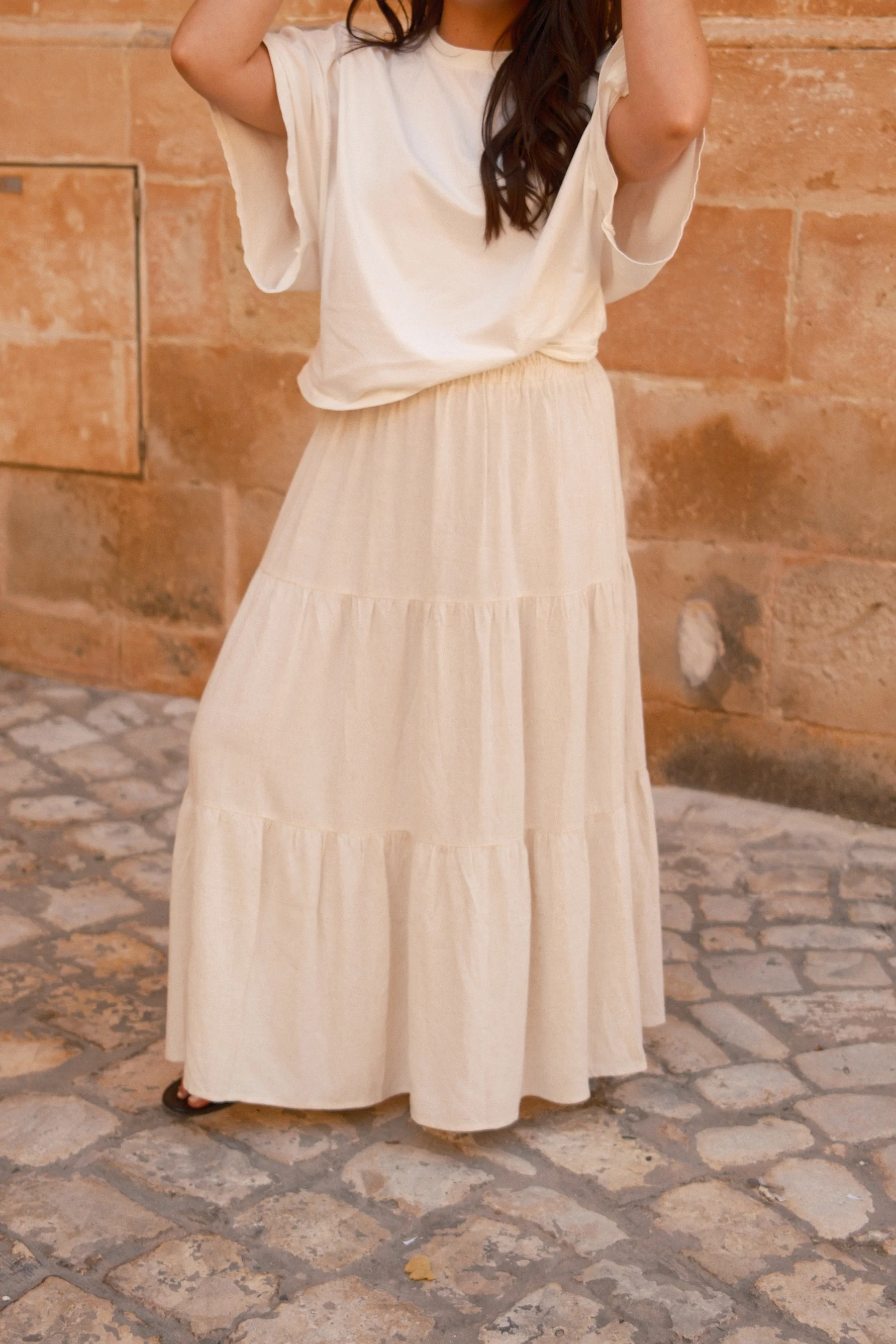 MEGGY MAXI SKIRT OFF-WHITE - Image 4