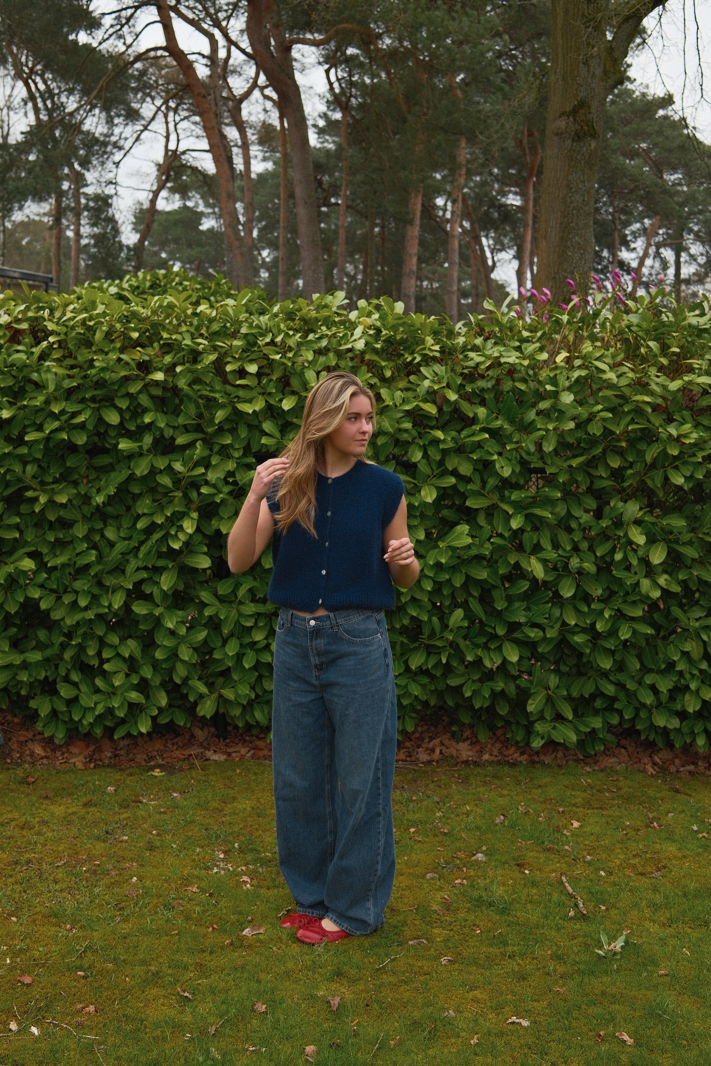 MOHAIR MEGGY GILET NAVY - Image 3