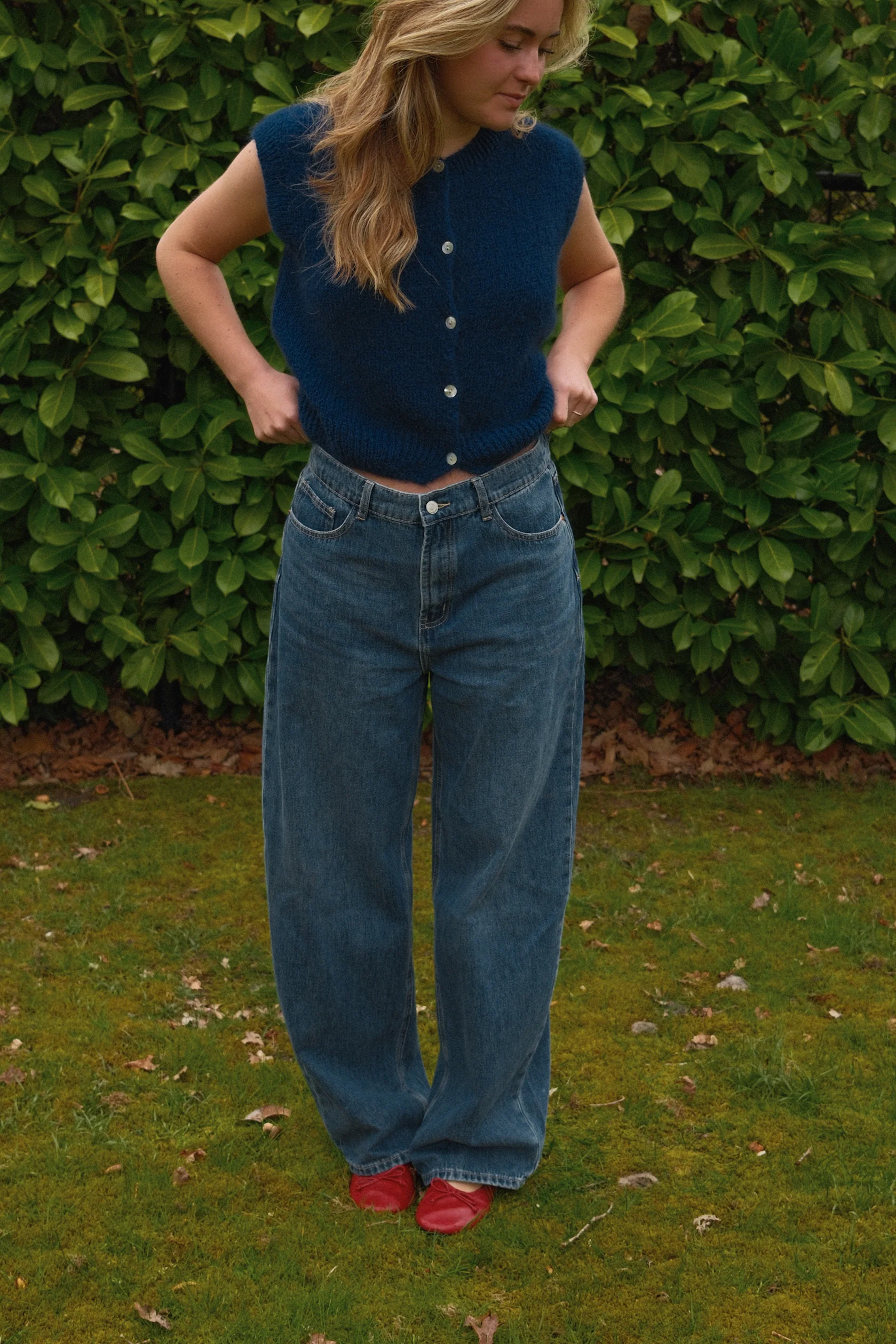 MOHAIR MEGGY GILET NAVY - Image 5