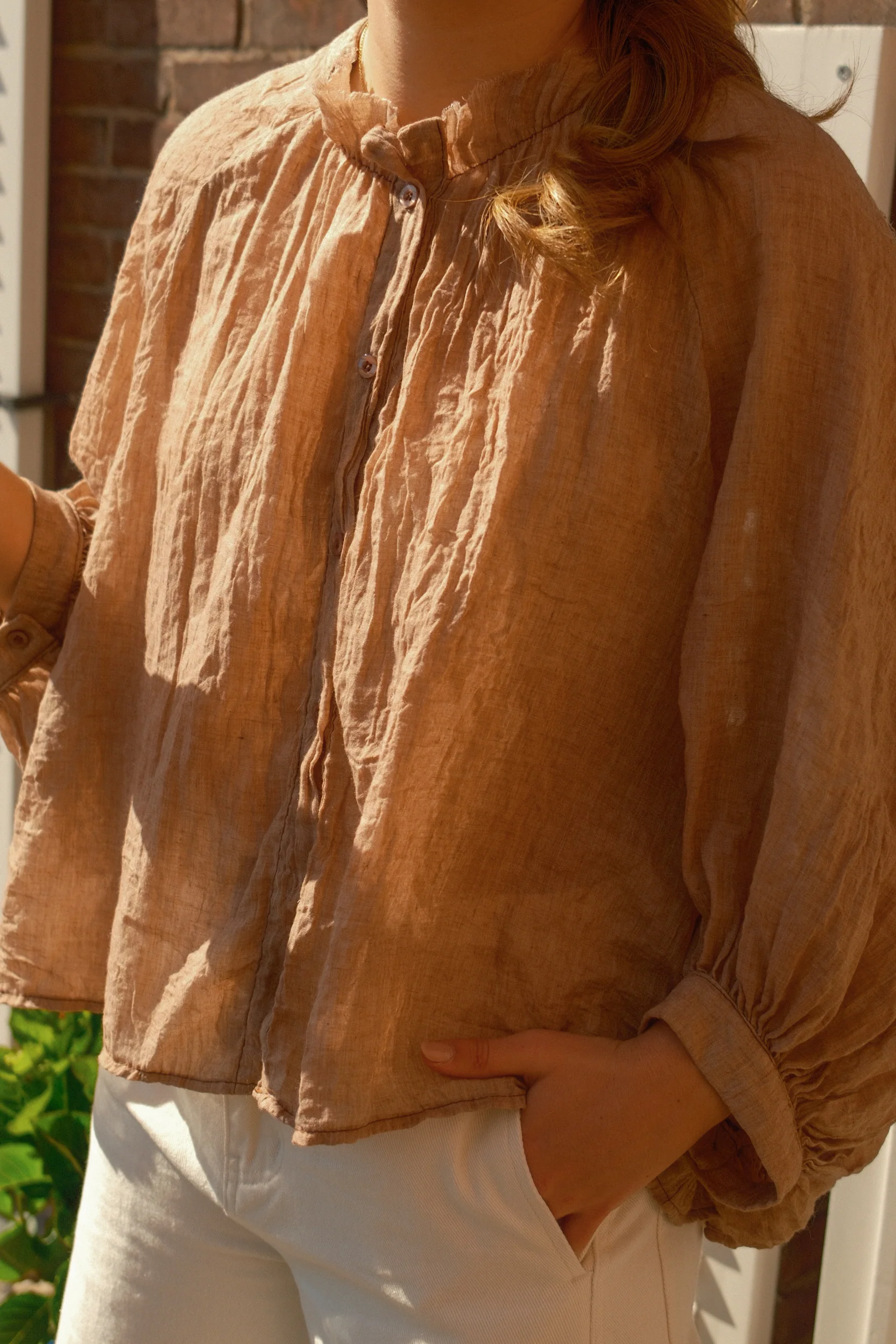 SARAH SHIRT CAMEL - Image 7