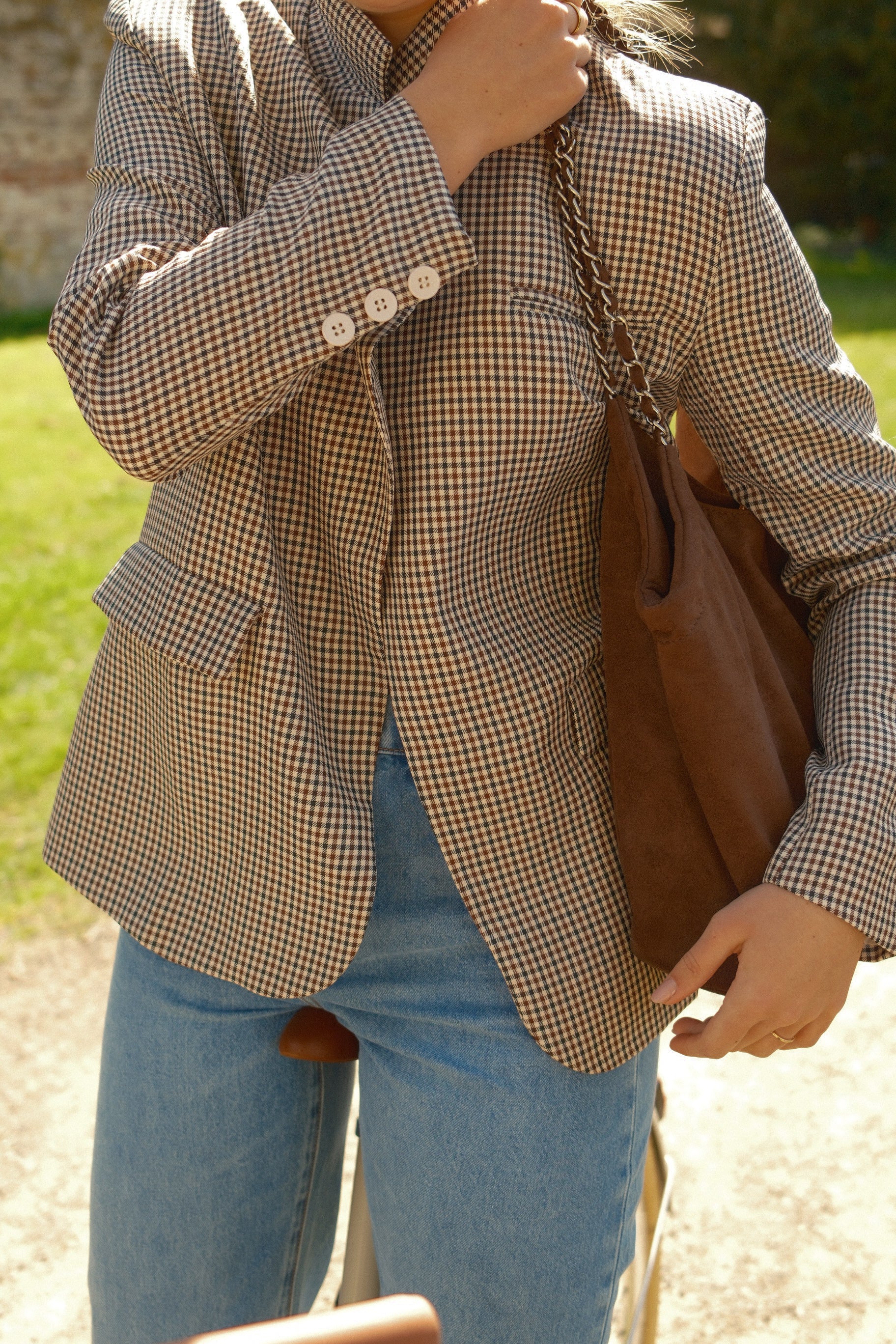 THE BUTTON CHECKED BLAZER - Image 3