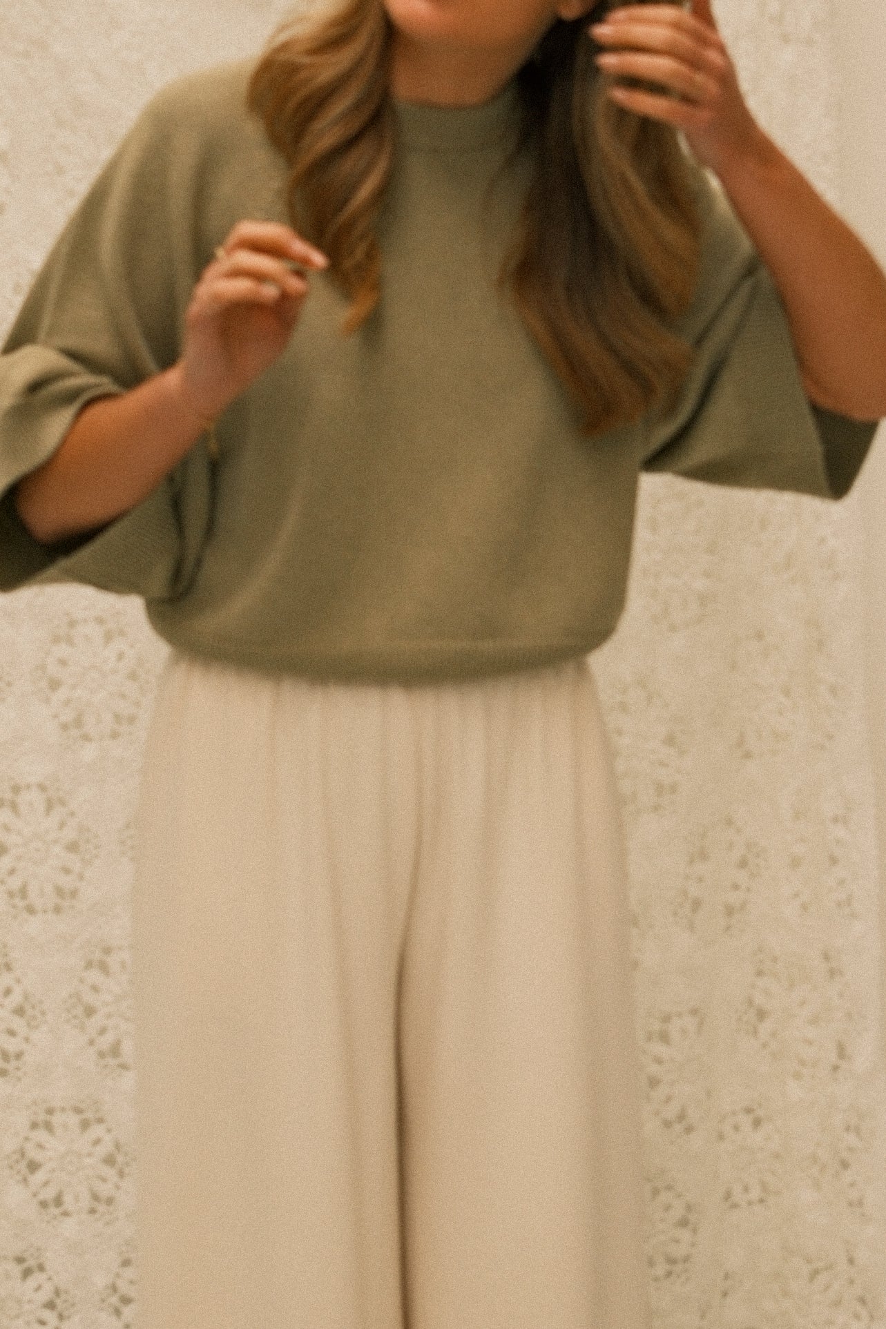 THE COTTON SAAR KNIT OLIVE GREEN - Image 8