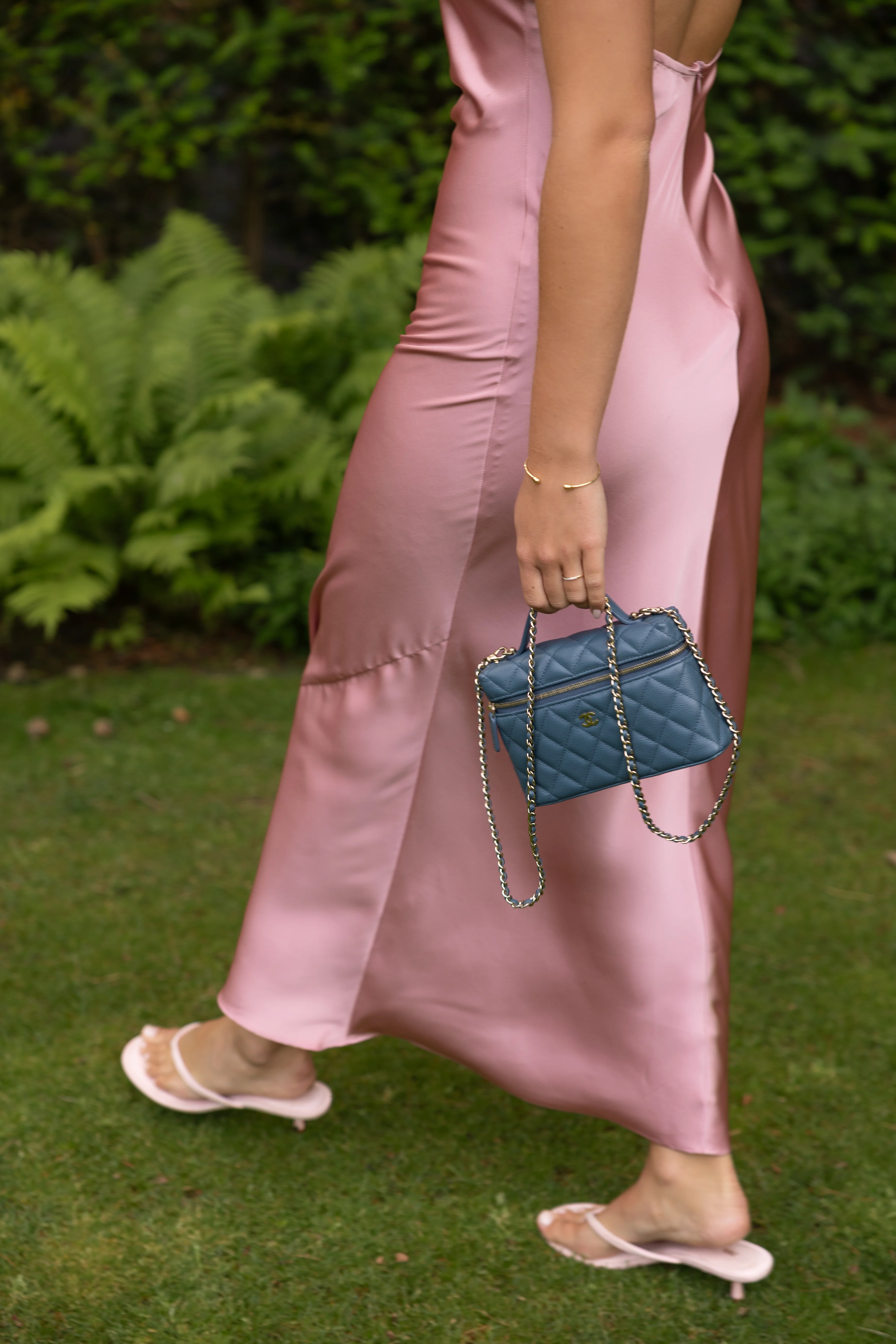 THE SILKY OPEN BACK DRESS PINK - Image 4