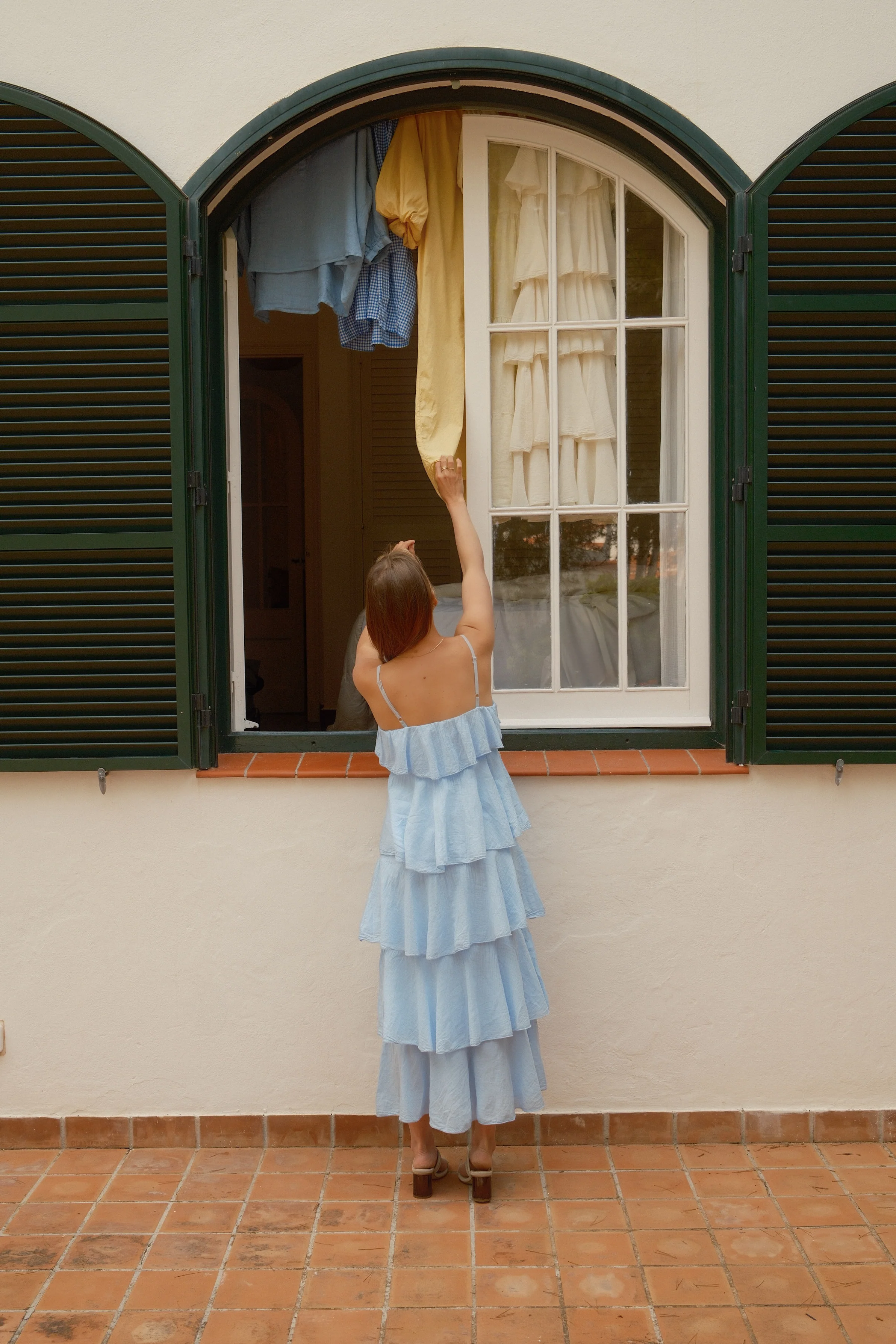 VOLANT MAXI DRESS BABY BLUE - Image 7