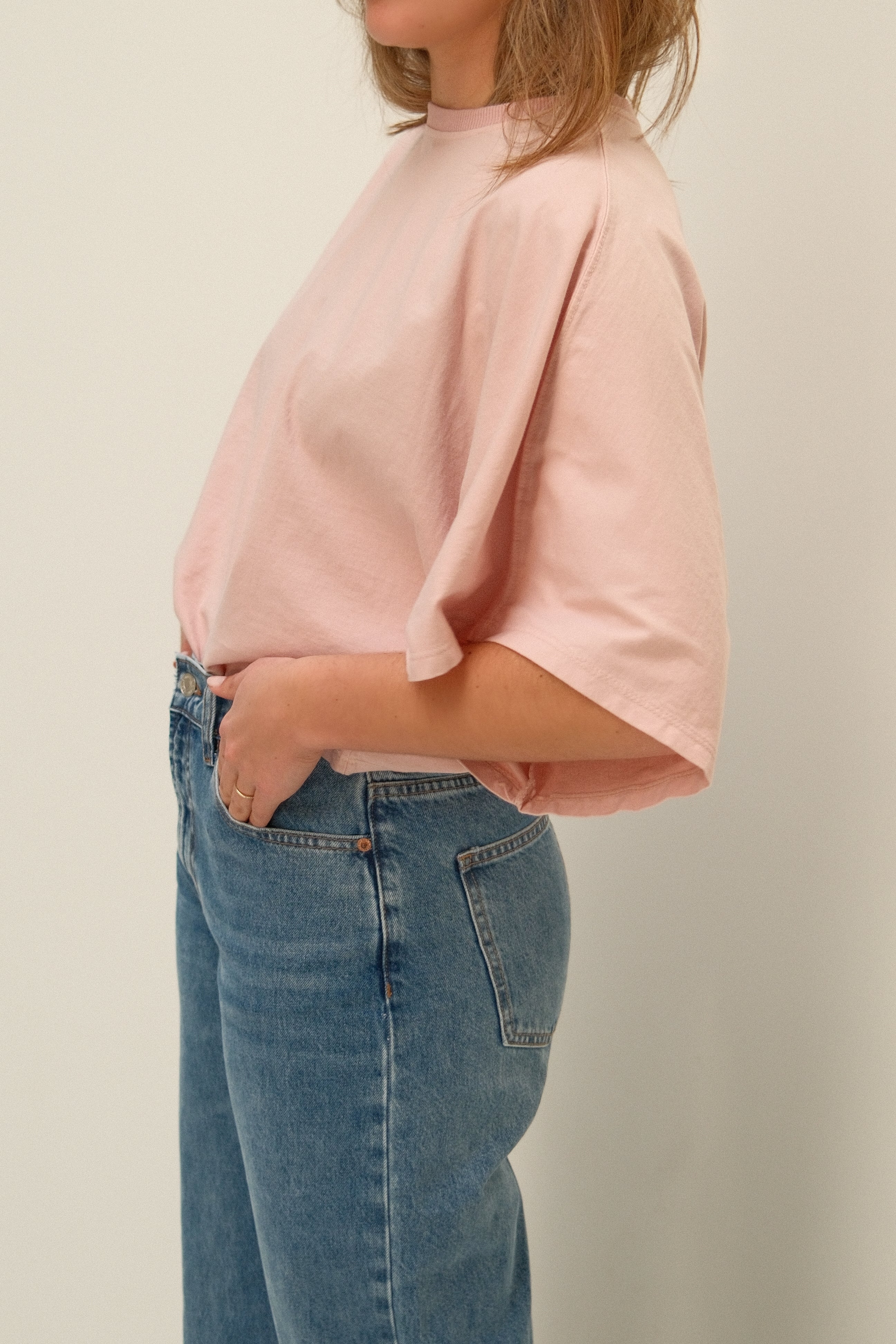 WIDE SLEEVE SAAR TEE OLD PINK - Image 3