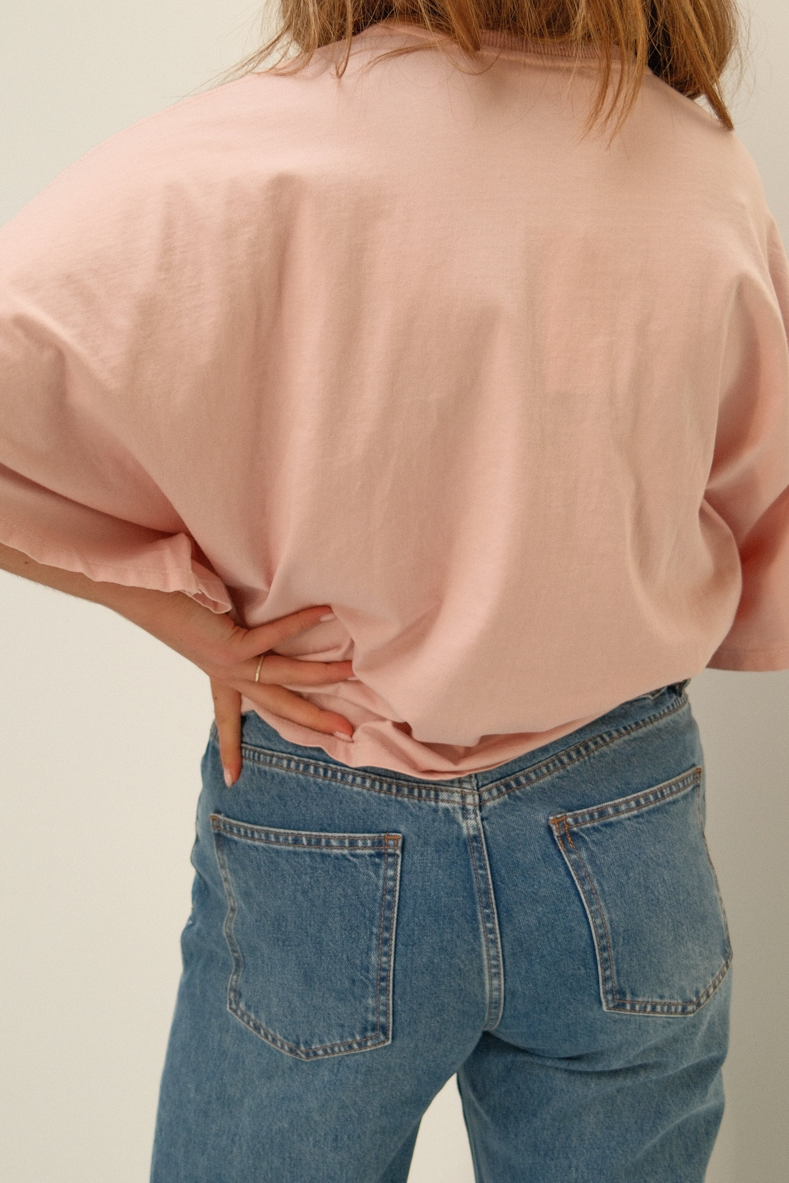WIDE SLEEVE SAAR TEE OLD PINK - Image 7